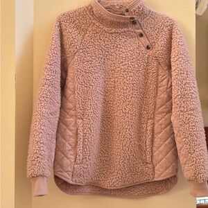 Abercrombie & Fitch Soft Sherpa Half-Zip Pullover